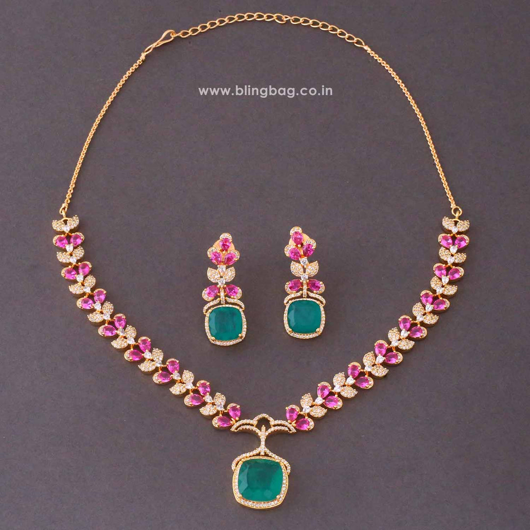 Multicolor Beatricee Zirconia Jewellery Set- New Arrivals