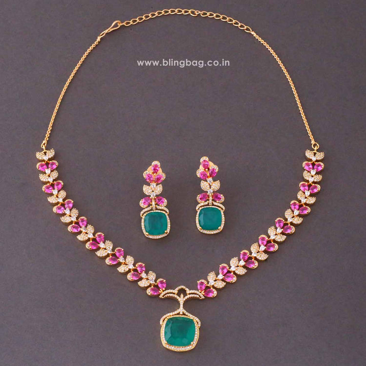 Multicolor Beatricee Zirconia Jewellery Set- New Arrivals