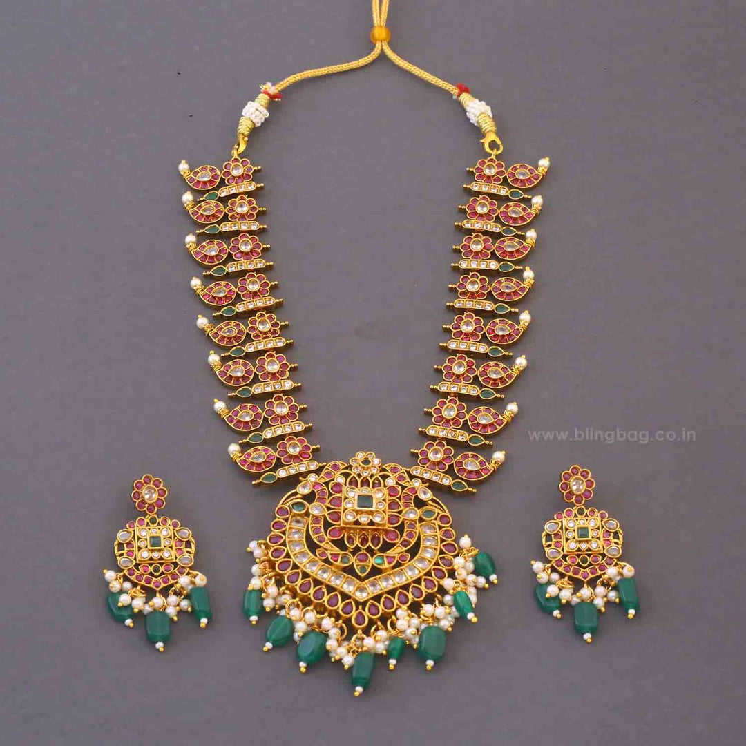 Multicolor Beena Victorian Jewellery Set - New Arrival