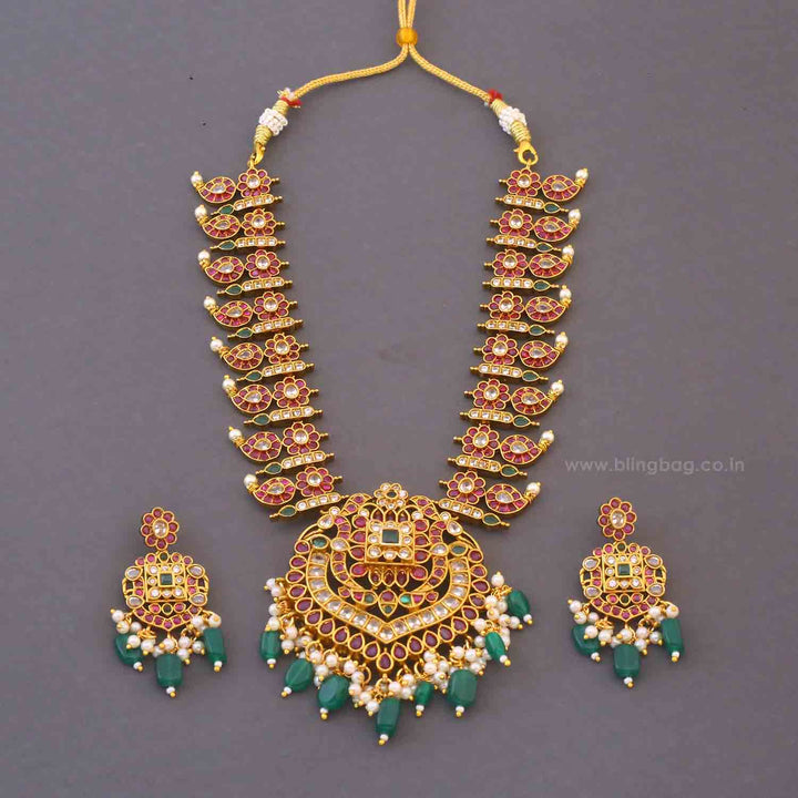 Multicolor Beena Victorian Jewellery Set - New Arrival