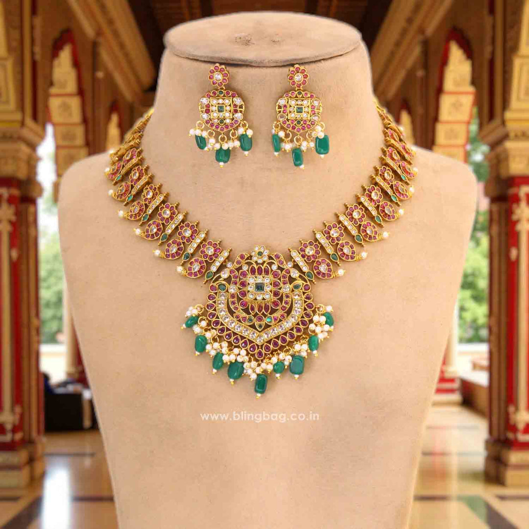 Multicolor Beena Victorian Jewellery Set - New Arrival