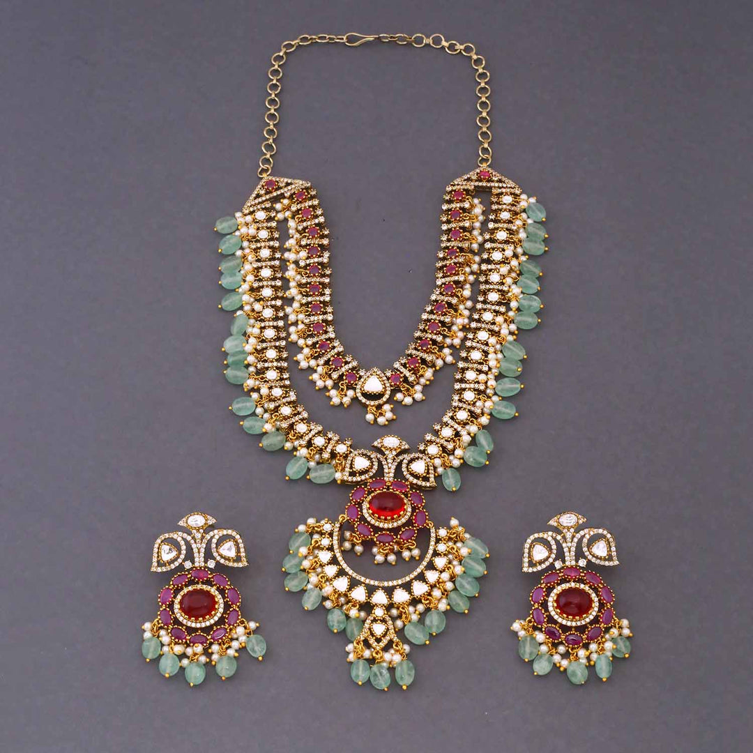 Multicolor Bellora Victorian Jewellery Set - New Arrival