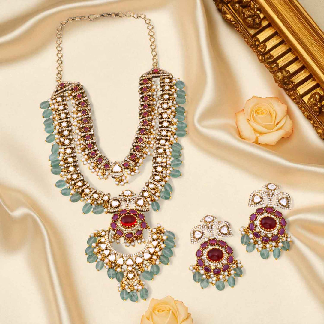 Multicolor Bellora Victorian Jewellery Set - New Arrival