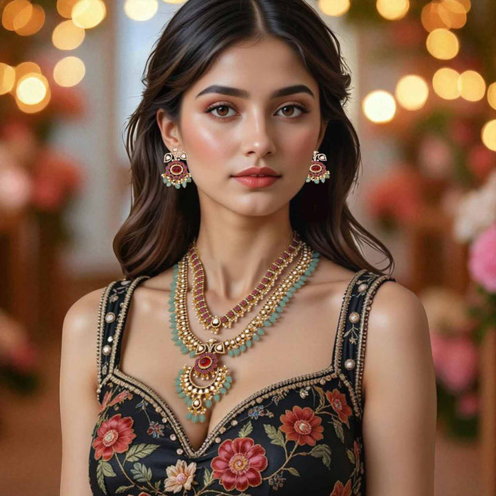 Multicolor Bellora Victorian Jewellery Set - New Arrival