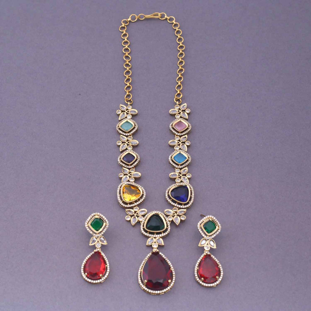 Multicolor Bettina Victorian Jewellery Set - New Arrival