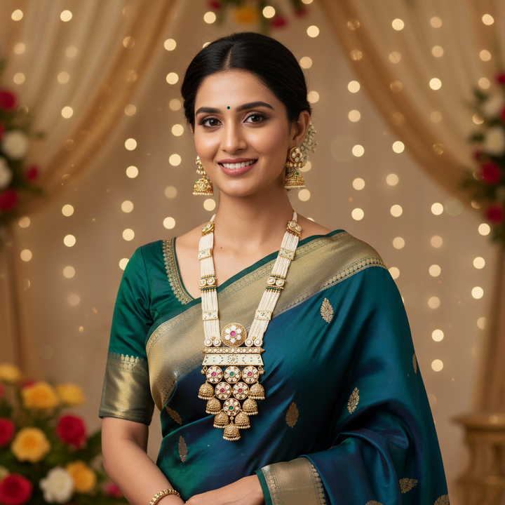 Multicolor Bhagvati Rajwadi Set