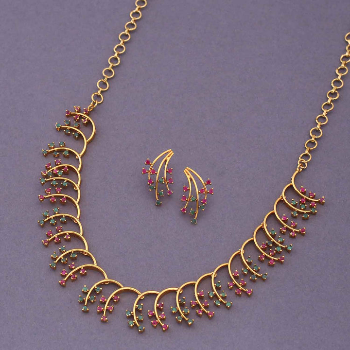 Multicolor Bhagyajyoti Antique Jewellery Set - New Arrival