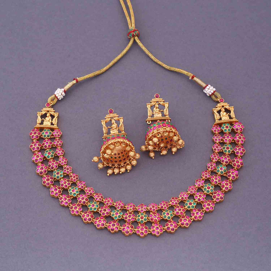Multicolor Bhagyatara Antique Jewellery Set - New Arrival