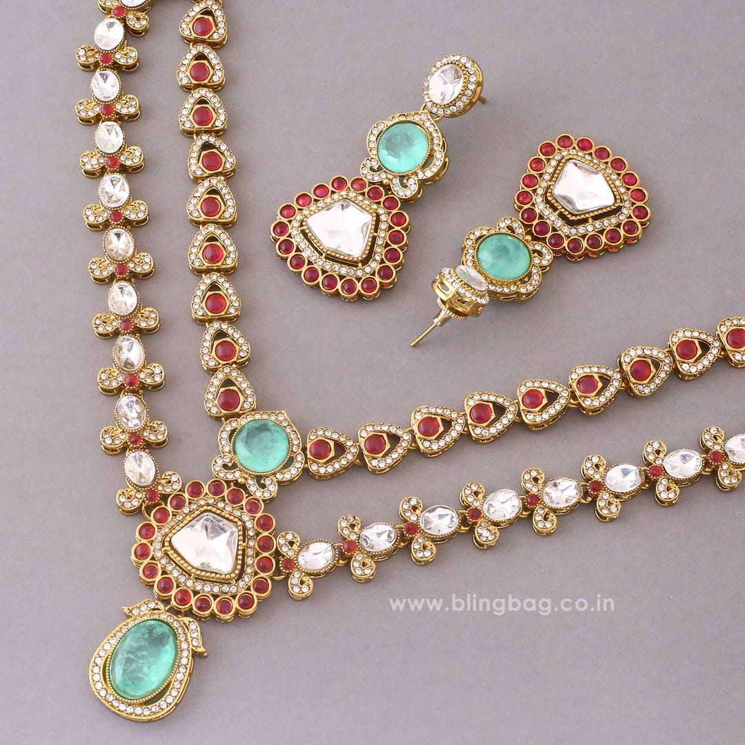Multicolor Bhaktiani Kundan Jewellery Set