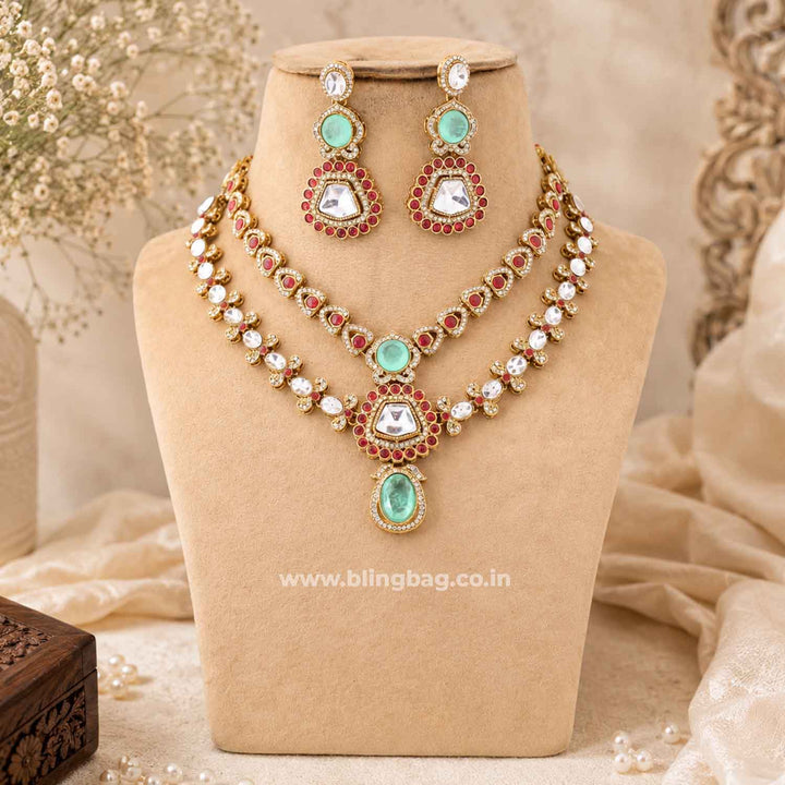 Multicolor Bhaktiani Kundan Jewellery Set