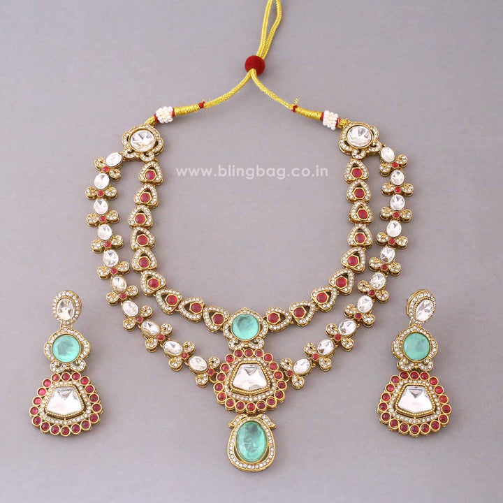 Multicolor Bhaktiani Kundan Jewellery Set