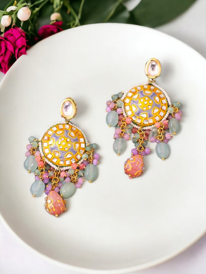 Multicolor Bhaumi Ethnic Danglers