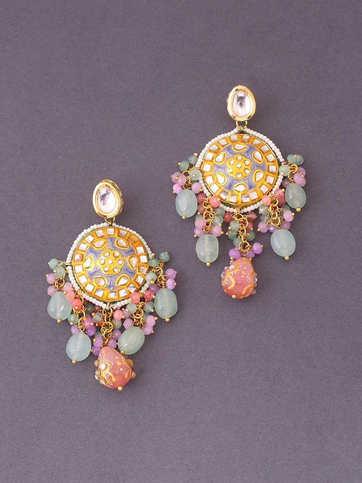 Multicolor Bhaumi Ethnic Danglers