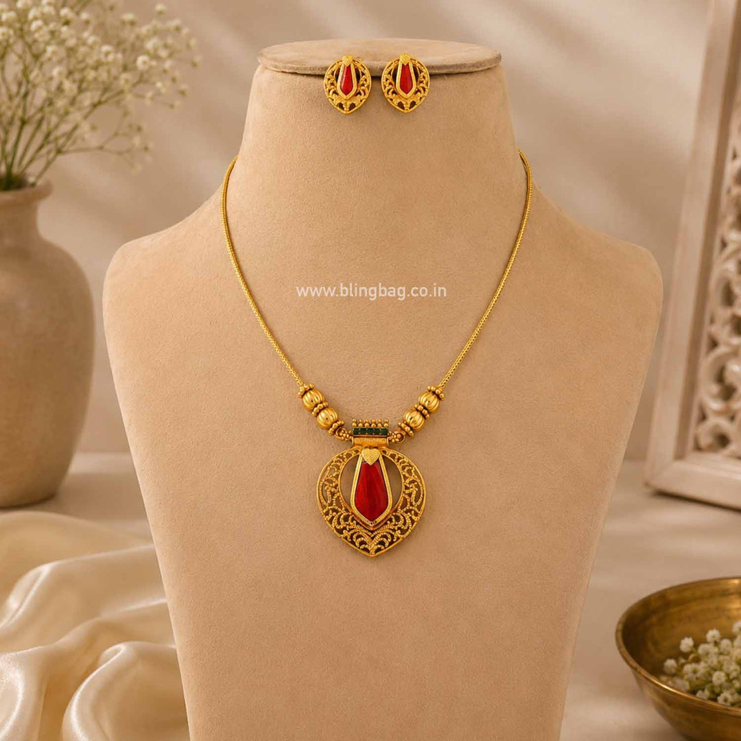 Multicolor Bhavanii Antique Jewellery Set- New Arrival