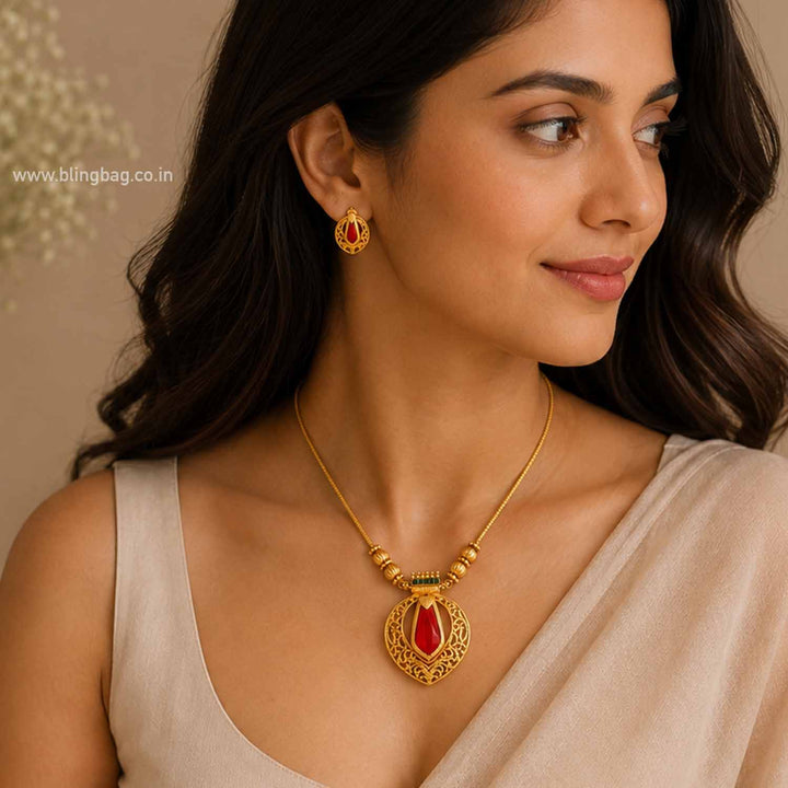 Multicolor Bhavanii Antique Jewellery Set- New Arrival