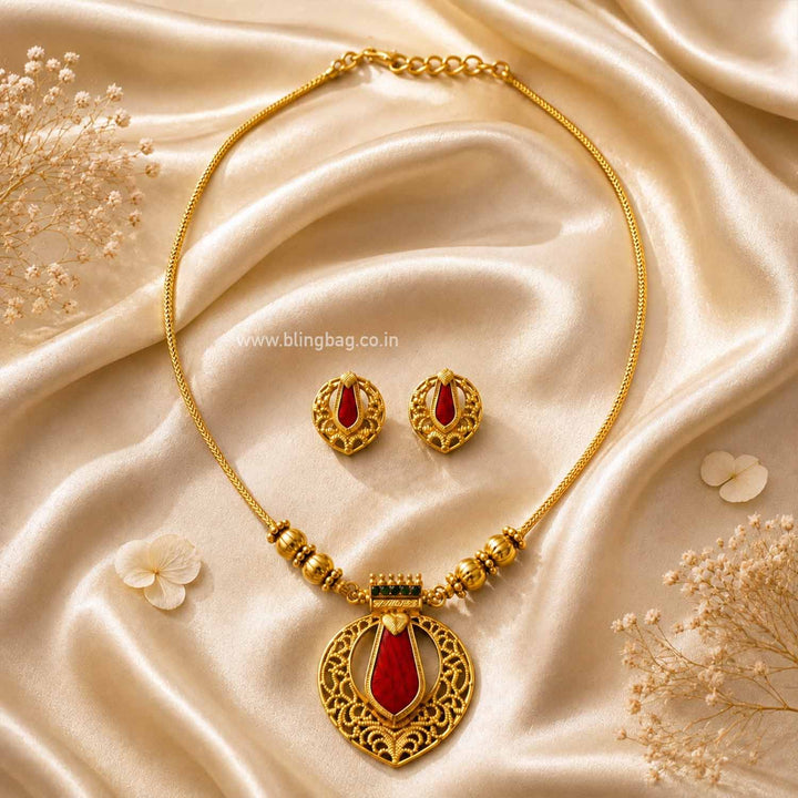 Multicolor Bhavanii Antique Jewellery Set- New Arrival