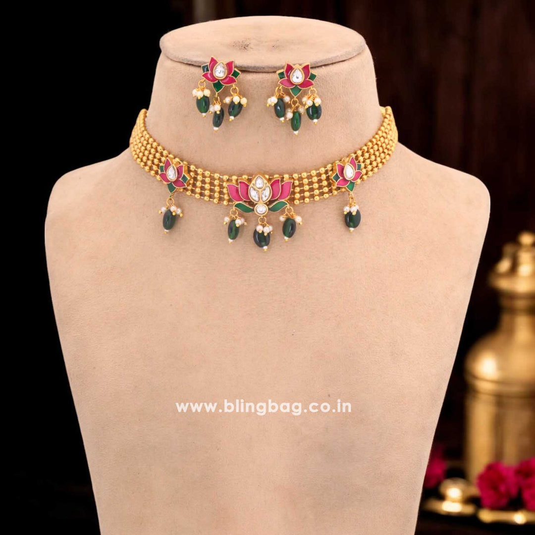 Multicolor Bhoopat Antique Jewellery Set - New Arrival
