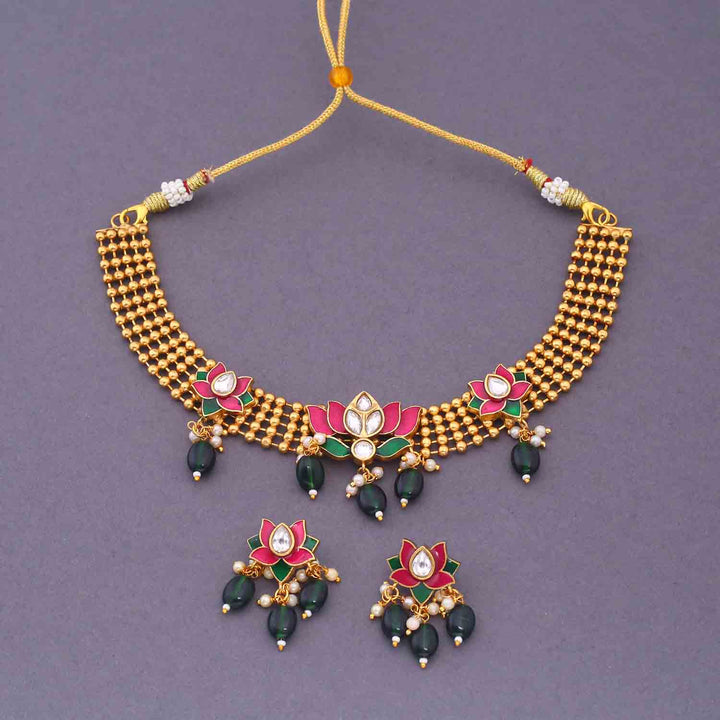 Multicolor Bhoopat Antique Jewellery Set - New Arrival