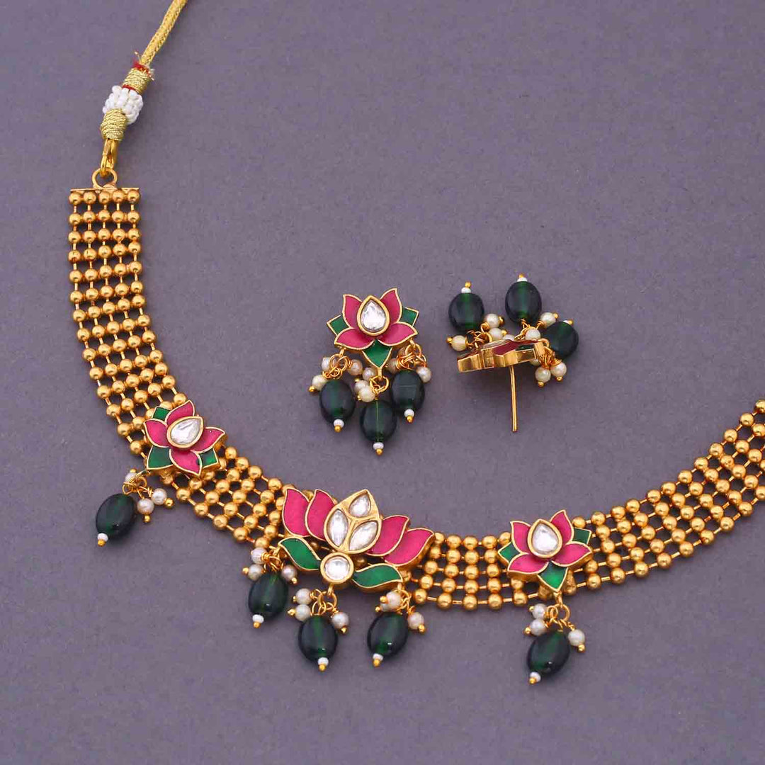 Multicolor Bhoopat Antique Jewellery Set - New Arrival