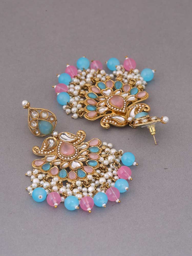 Multicolor Bhumika Ethnic Danglers