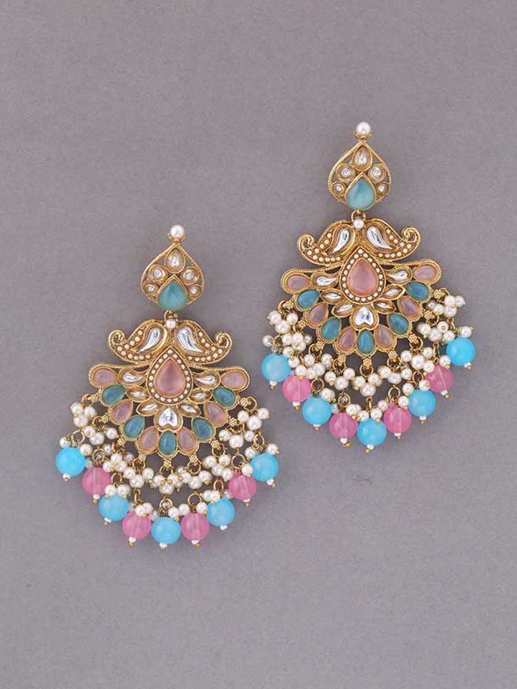 Multicolor Bhumika Ethnic Danglers