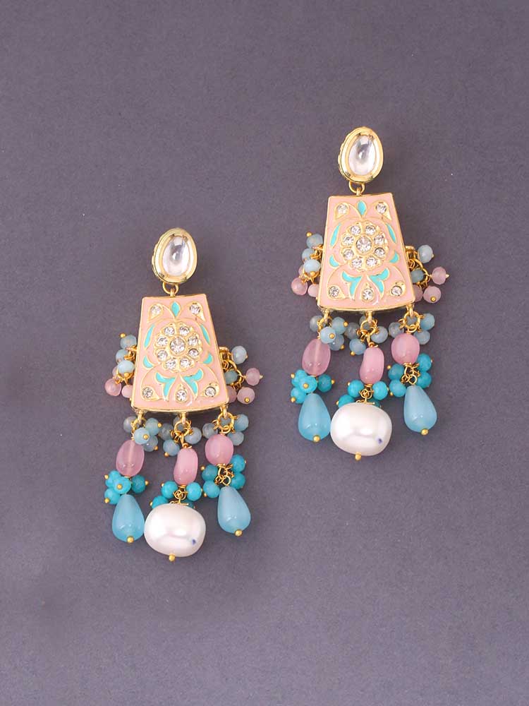 Multicolor Bhuvana Ethnic Danglers - EOSS