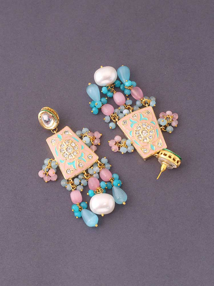 Multicolor Bhuvana Ethnic Danglers - EOSS