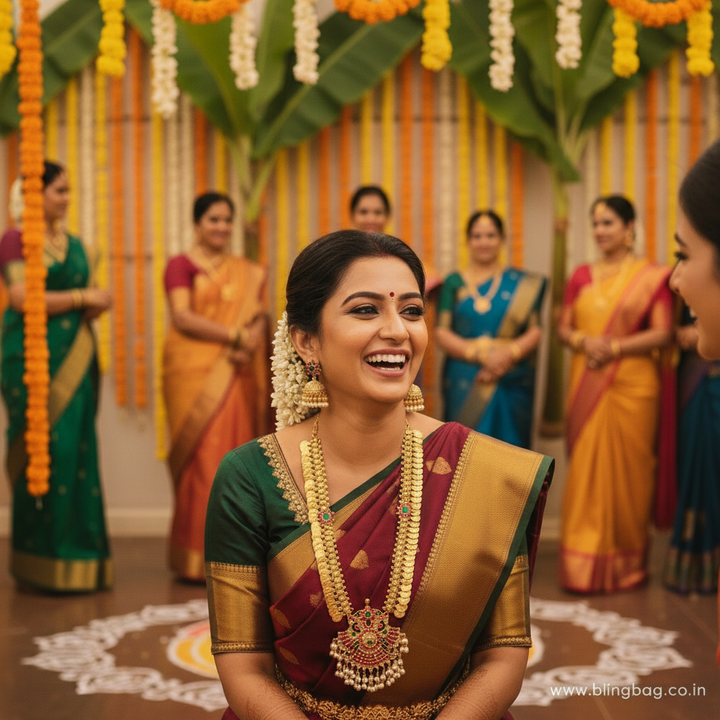 Multicolor Bijoya Antique Jewellery Set - New Arrival