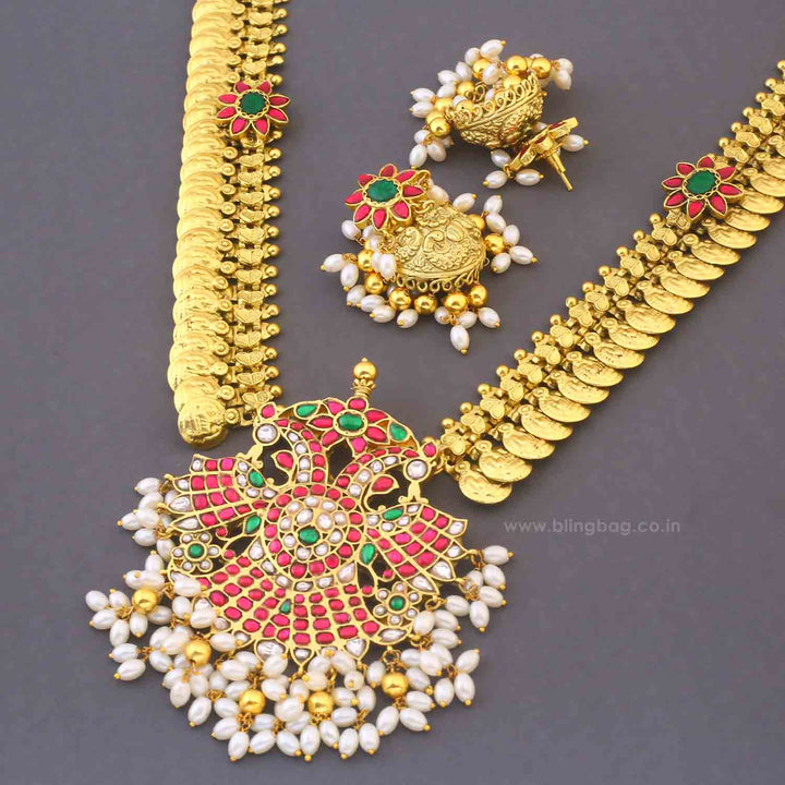 Multicolor Bijoya Antique Jewellery Set - New Arrival