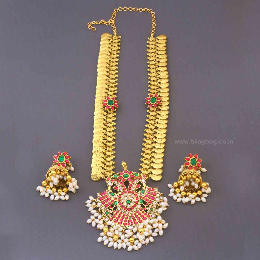 Multicolor Bijoya Antique Jewellery Set - New Arrival
