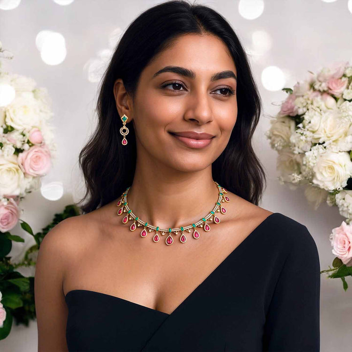 Multicolor Blessi Victorian Jewellery Set - New Arrival