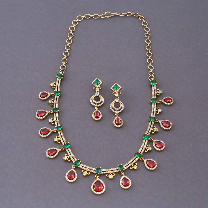 Multicolor Blessi Victorian Jewellery Set - New Arrival