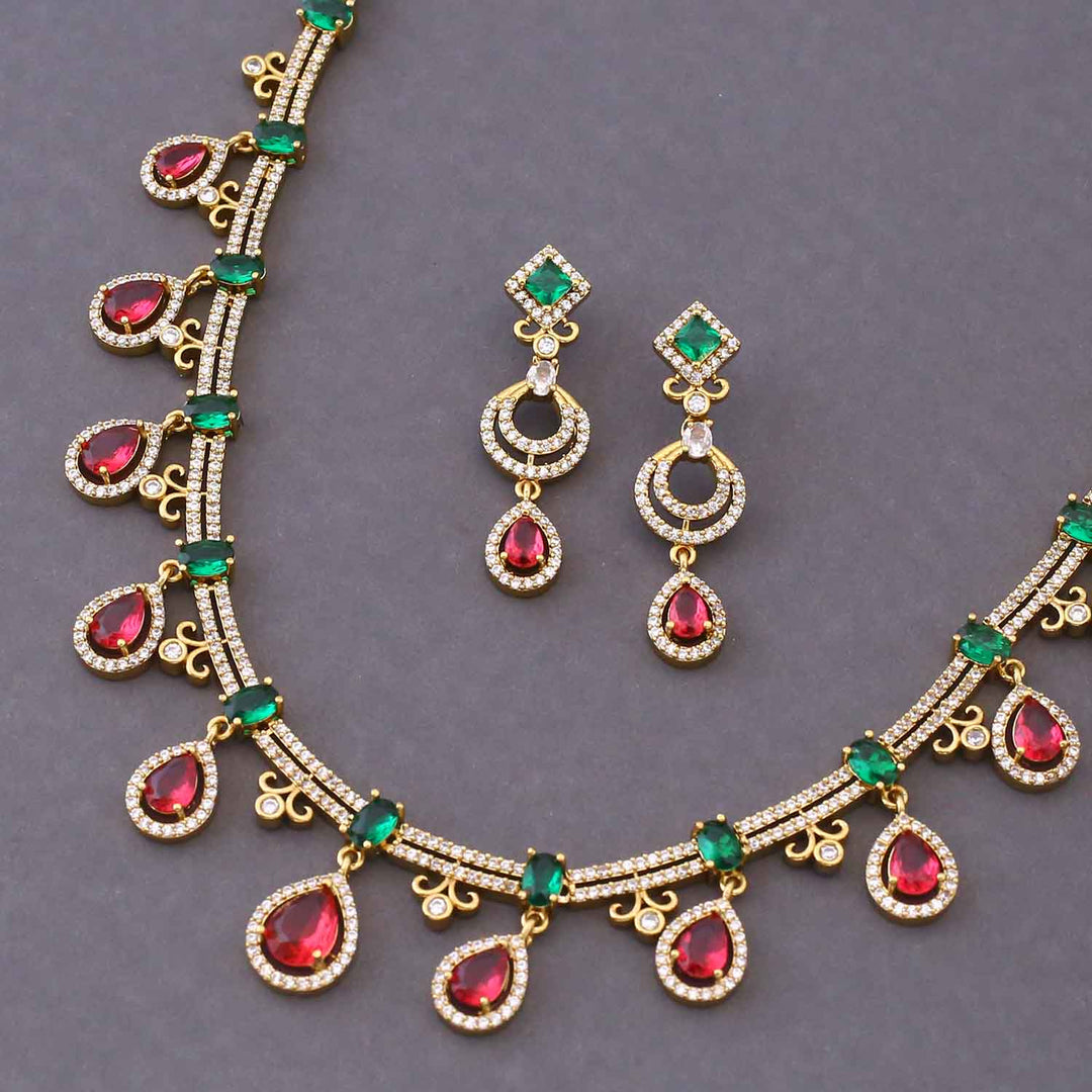 Multicolor Blessi Victorian Jewellery Set - New Arrival
