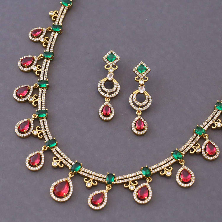 Multicolor Blessi Victorian Jewellery Set - New Arrival