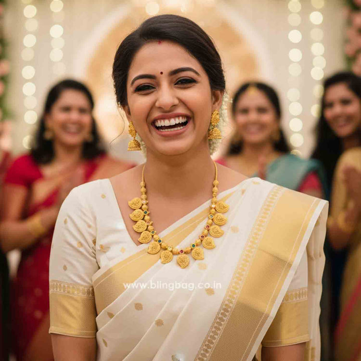 Multicolor Boomi Antique Jewellery Set - New Arrival