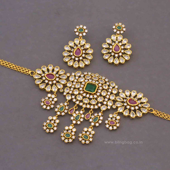 Multicolor Brienne Victorian Jewellery Set - New Arrival