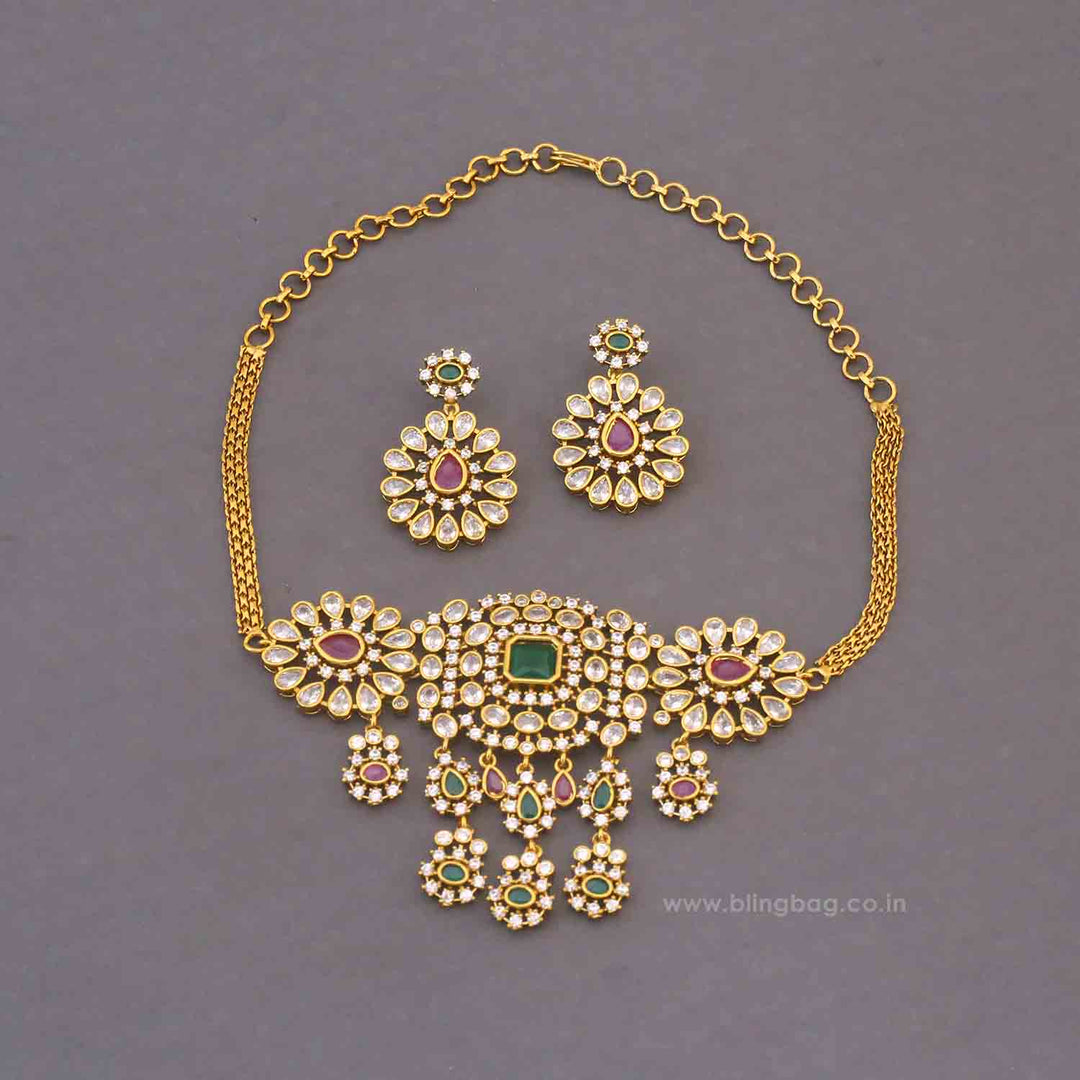 Multicolor Brienne Victorian Jewellery Set - New Arrival