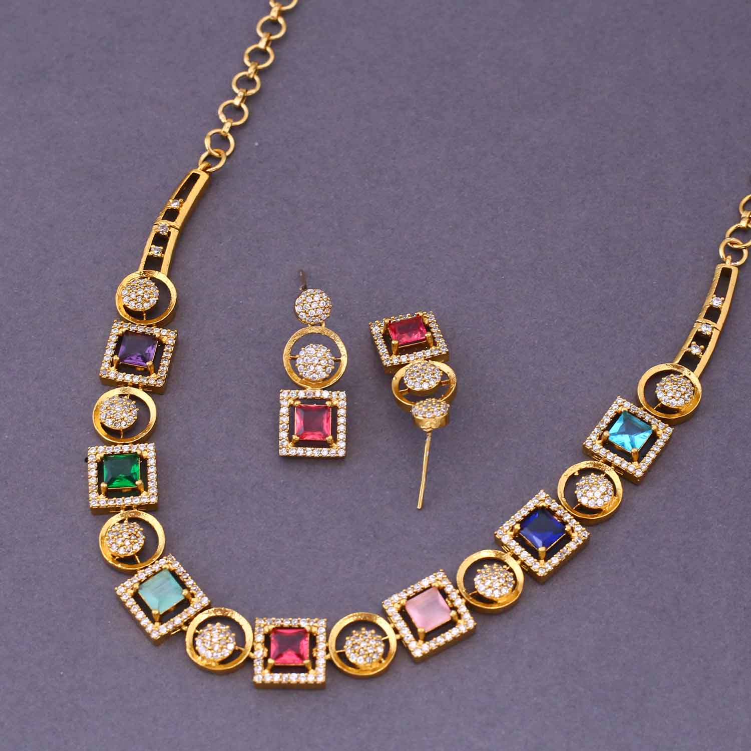 Multicolor Calista Victorian Jewellery Set New Arrival – Bling Bag