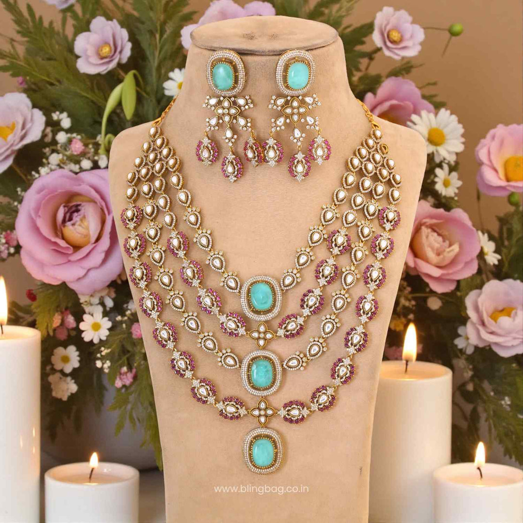 Multicolor Camilae Victorian Jewellery Set