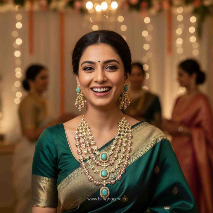 Multicolor Camilae Victorian Jewellery Set