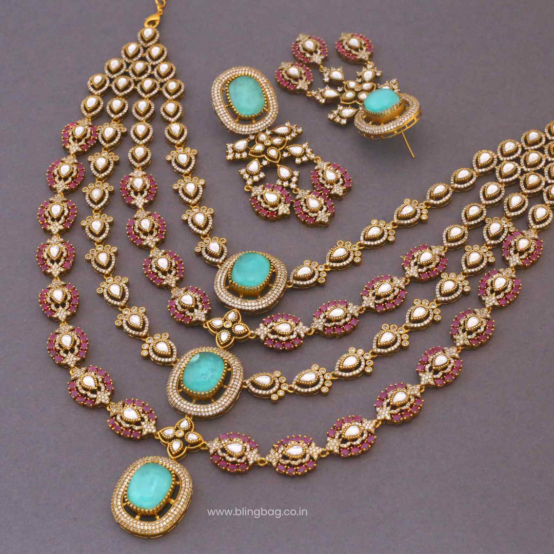 Multicolor Camilae Victorian Jewellery Set