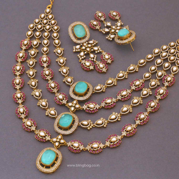 Multicolor Camilae Victorian Jewellery Set