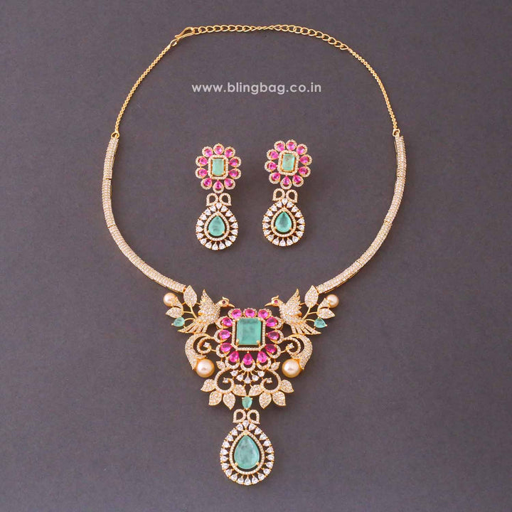 Multicolor Camilaia Zirconia Jewellery Set- New Arrivals