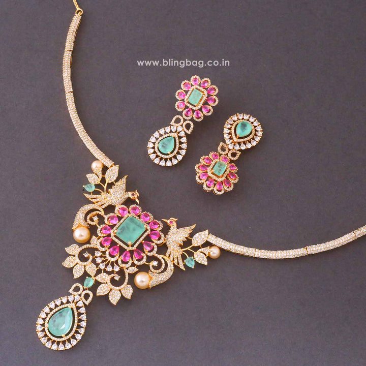 Multicolor Camilaia Zirconia Jewellery Set- New Arrivals