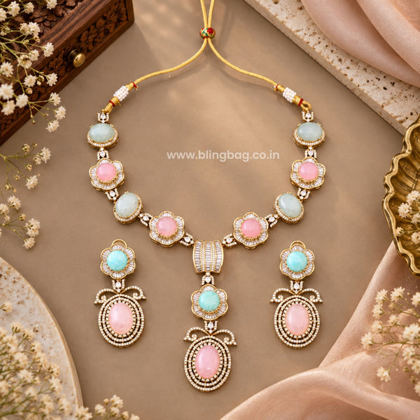Multicolor Cara Victorian Jewellery Set - New Arrival