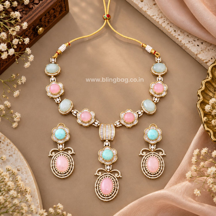Multicolor Cara Victorian Jewellery Set - New Arrival