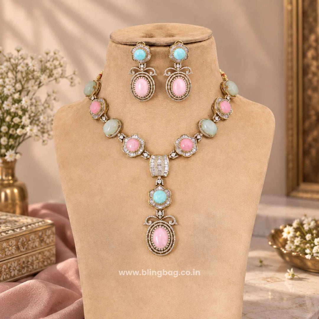 Multicolor Cara Victorian Jewellery Set - New Arrival