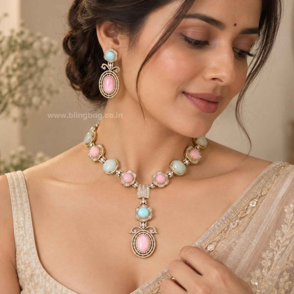 Multicolor Cara Victorian Jewellery Set - New Arrival