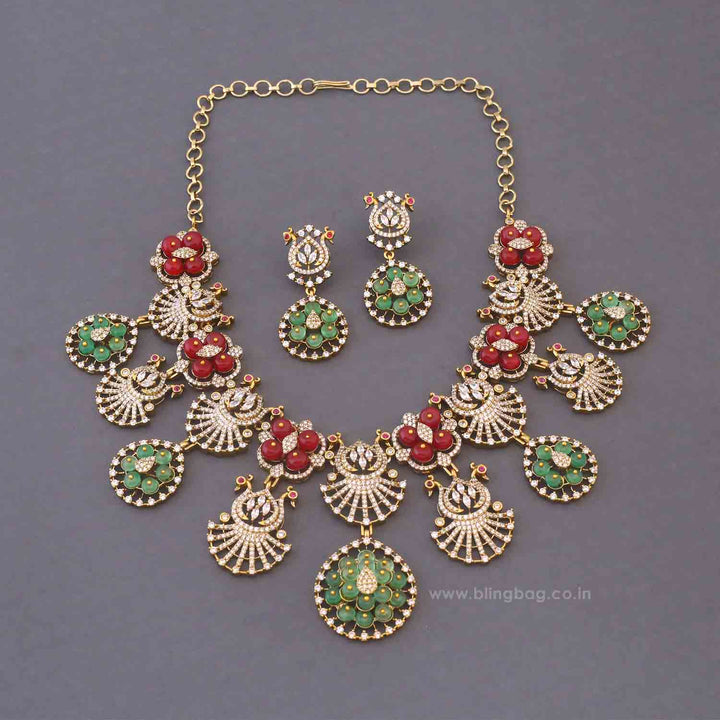 Multicolor Celestia Victorian Jewellery Set - New Arrival