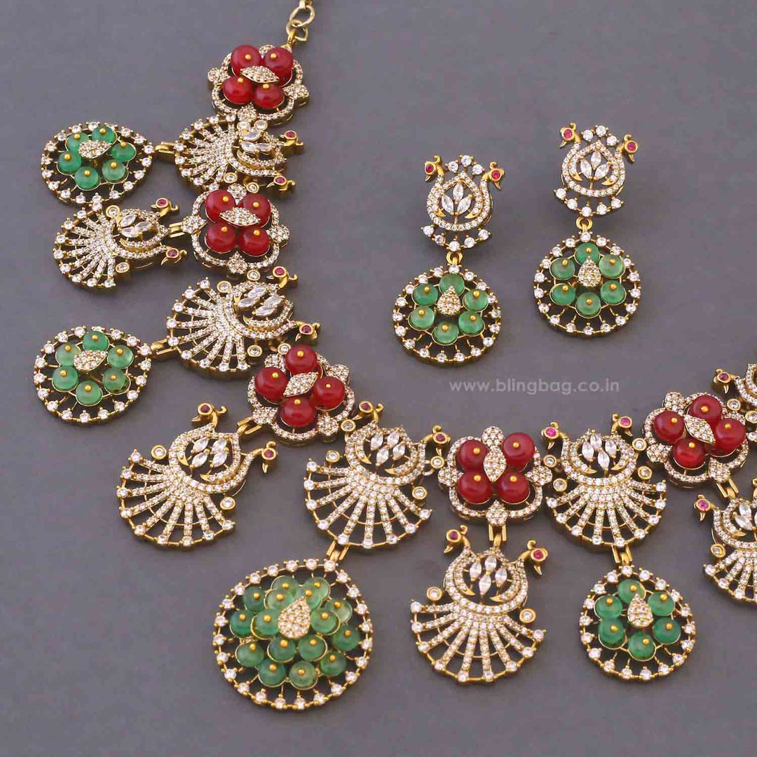 Multicolor Celestia Victorian Jewellery Set - New Arrival
